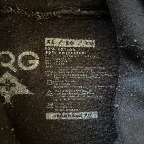 LRG Long Sleeve Hoodie Sweatshirt Black Men's Size Extra Large Graphic Print Top - Picture 6 of 7